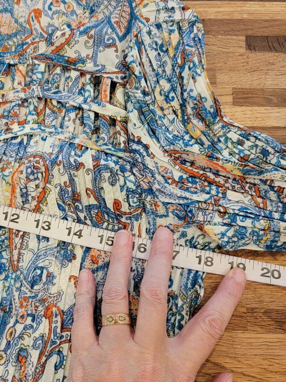 Spense Spring Breeze Bohemian Floral Print Blouse - Picture 9 of 12